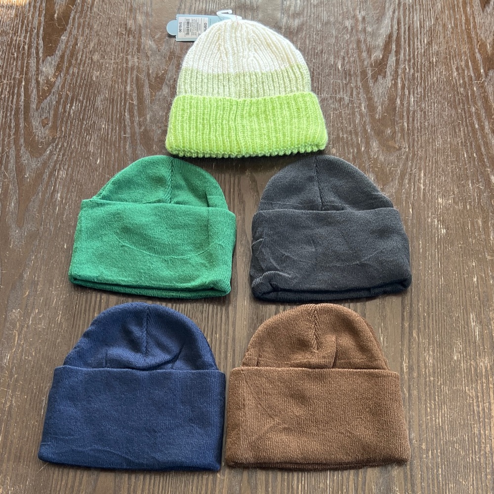 Kids Colorful Beanie Set
